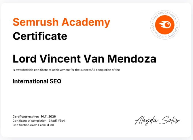 semrush international SEO